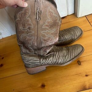 Brown and Tan Western Boots